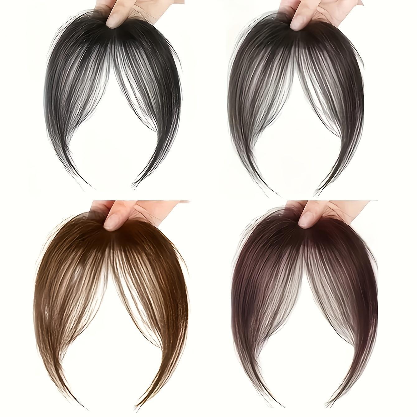 1 Piece Natural Clip-In Bangs for Women - 8inch Straight Hair, Heat-Resistant Fiber, Fluffy and Voluminous, Suitable for Daily Wear, Easy to Style, Perfect for Casual or Formal Occasions, Multi-Functional Hair Piece, Smooth Hair Piece, Secure Clip-In Fixa