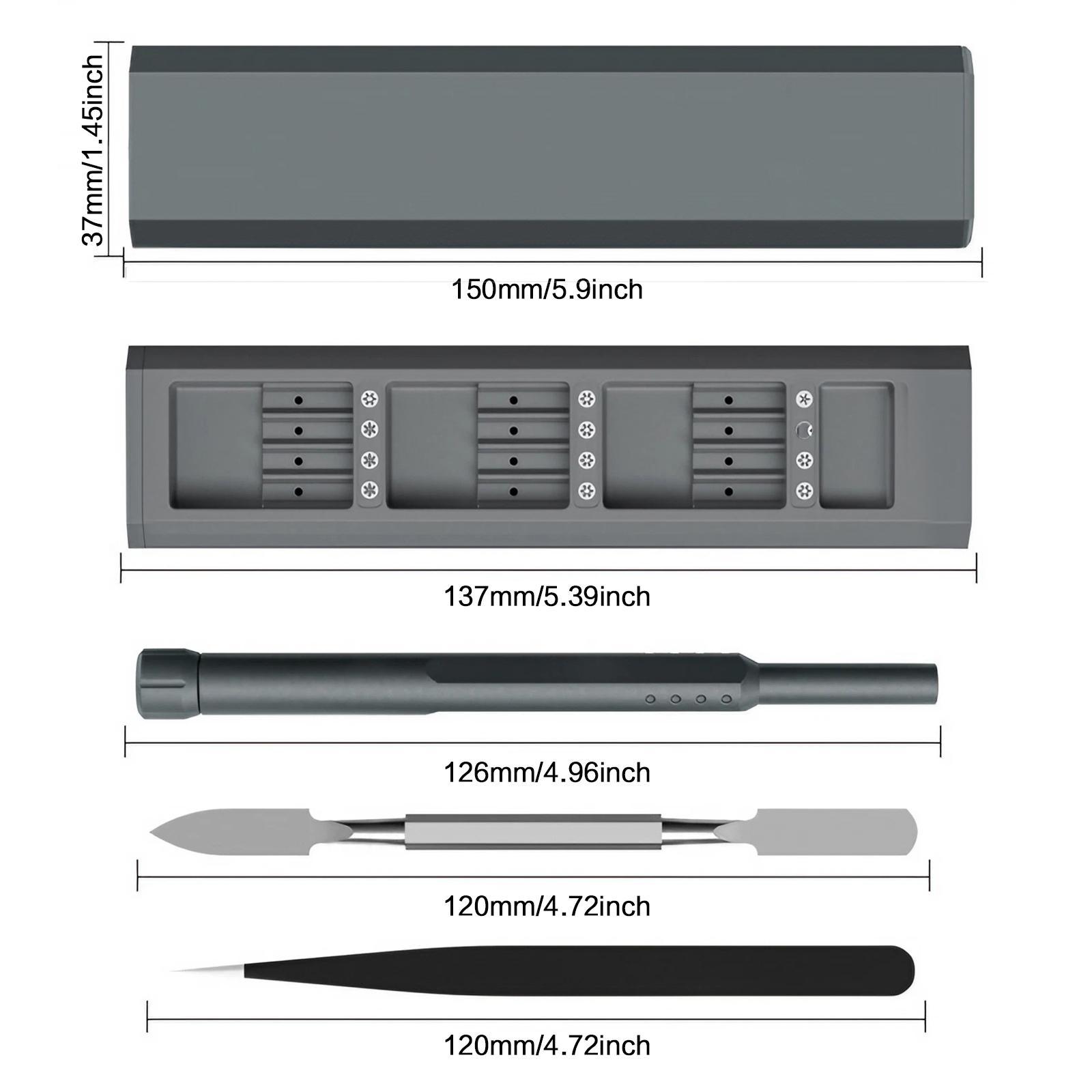 44-in-1 Precision Screwdriver Set, Multifunctional Magnetic Screwdriver Head Set, Precision Heads, Portable Tool Kit for Home, Office & Outdoor Use