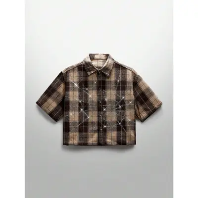 トップス ktwo studios dyed checker button-down Dyed Checker Button Down Ktwo - TikTok Shop