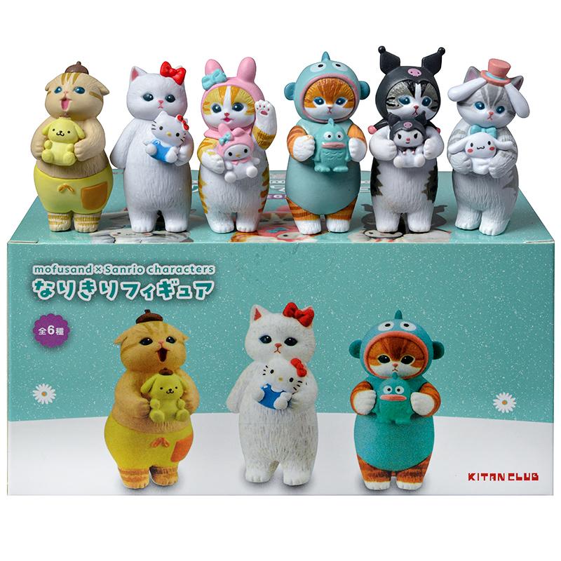 Mofusand Shark Cat Blind Box Fruit Animal Cute Mini Figures Anime Ornaments Dolls Fans Kid's Toy Model Christmas Birthday Gifts