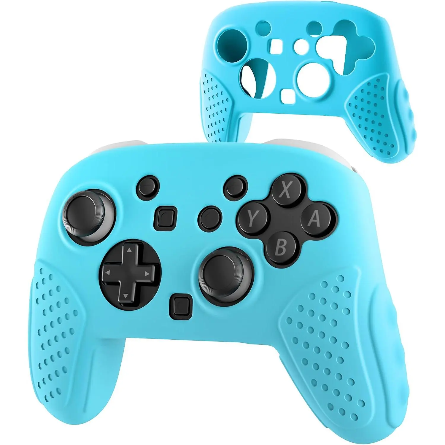 2 Pro Controller Clear Case, Remote Soft  Protective Cover , Scratch & Shockproof Durable Accessories for   2 Pro Controller - Blue