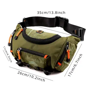 1pc Men's Large Capacity Chest Bag, Sports Multi-functional Shoulder Bag