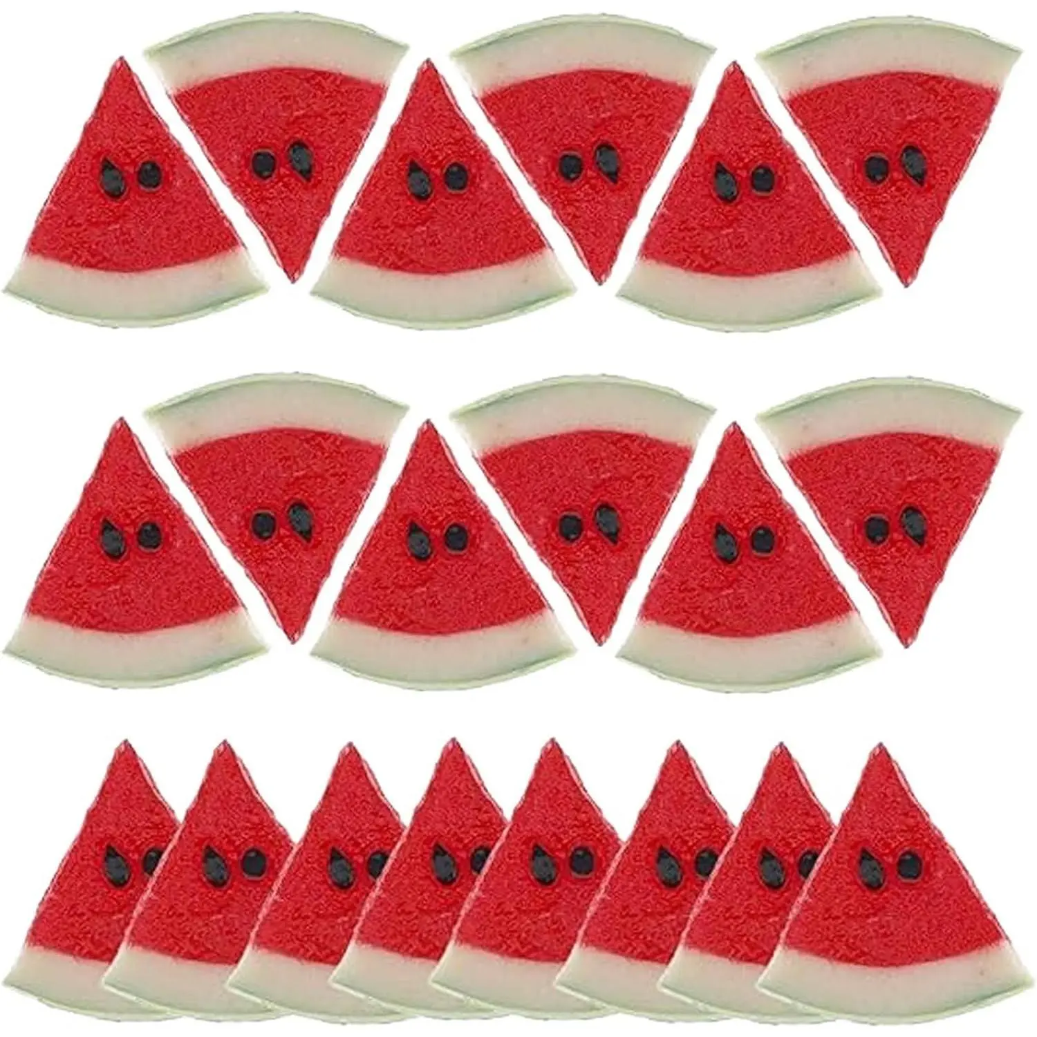 20 count Plastic Artificial Watermelon Slices for Photography Props | Summer party decor Realistic