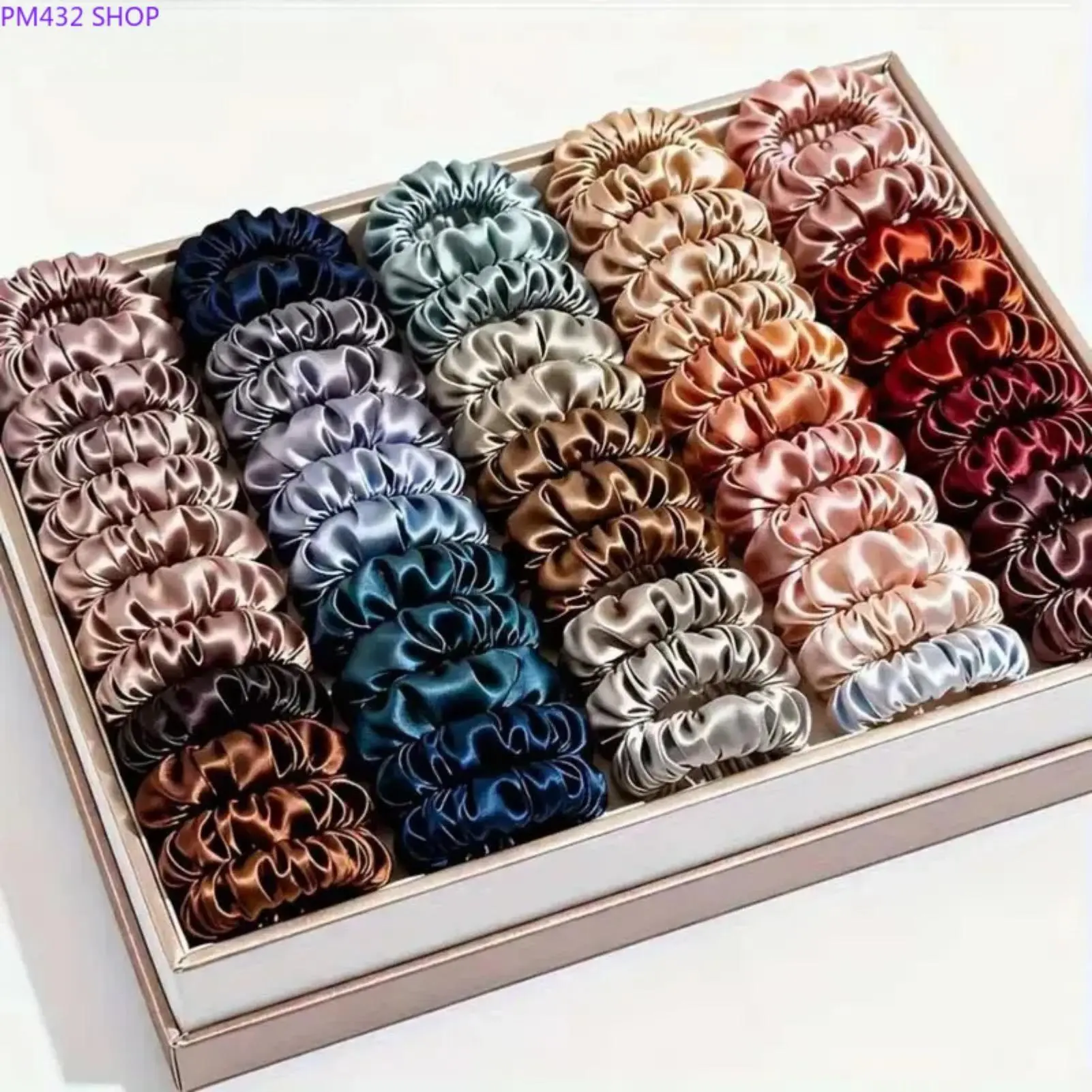 19PCS Satin Scrunchies Set for Women – Soft No-Crease Hair Ties, Multi-Color Elastic Ponytail Holders for Thick & Thin Hair, Cute Hair Accessories for Ponytails, Messy Buns & Daily Wear