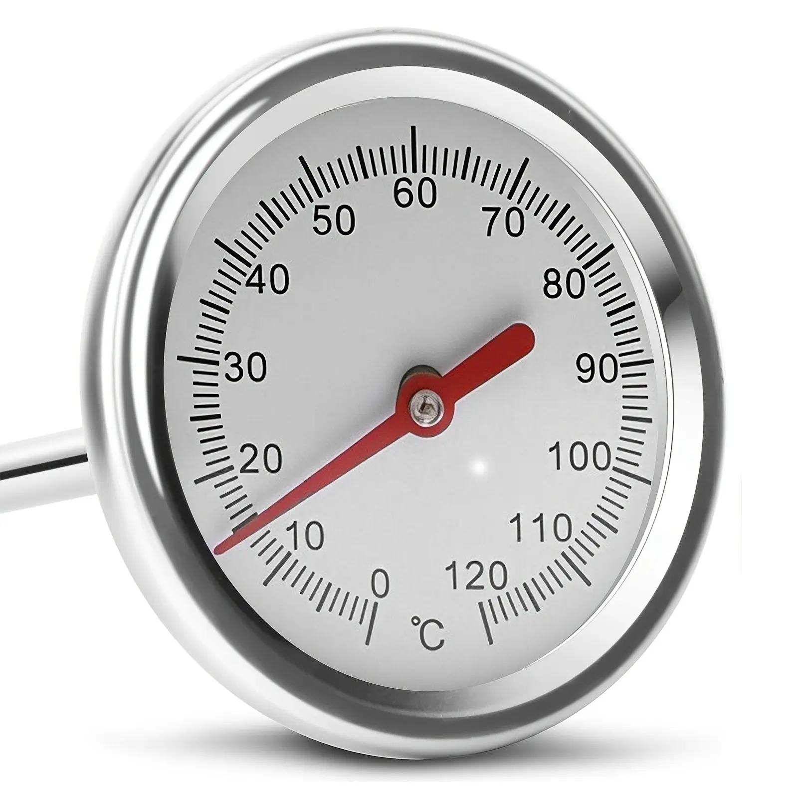 Compost Temperature Meter, Soil Temperature Gauge, Mechanical Dual Scale Design, Stainless Steel Material, Includes Compost Temp Guide