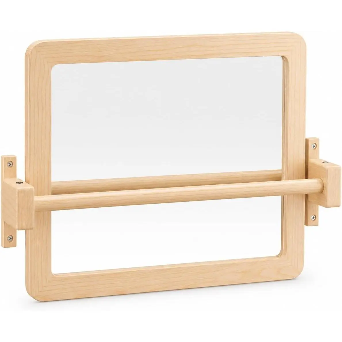 Montessori Baby Pull Up Bar, Montessori Small Mirror is Suitable for Babies Aged 6 to 18 Months, Infants Registry Item, 19.7 * 15.8 inches