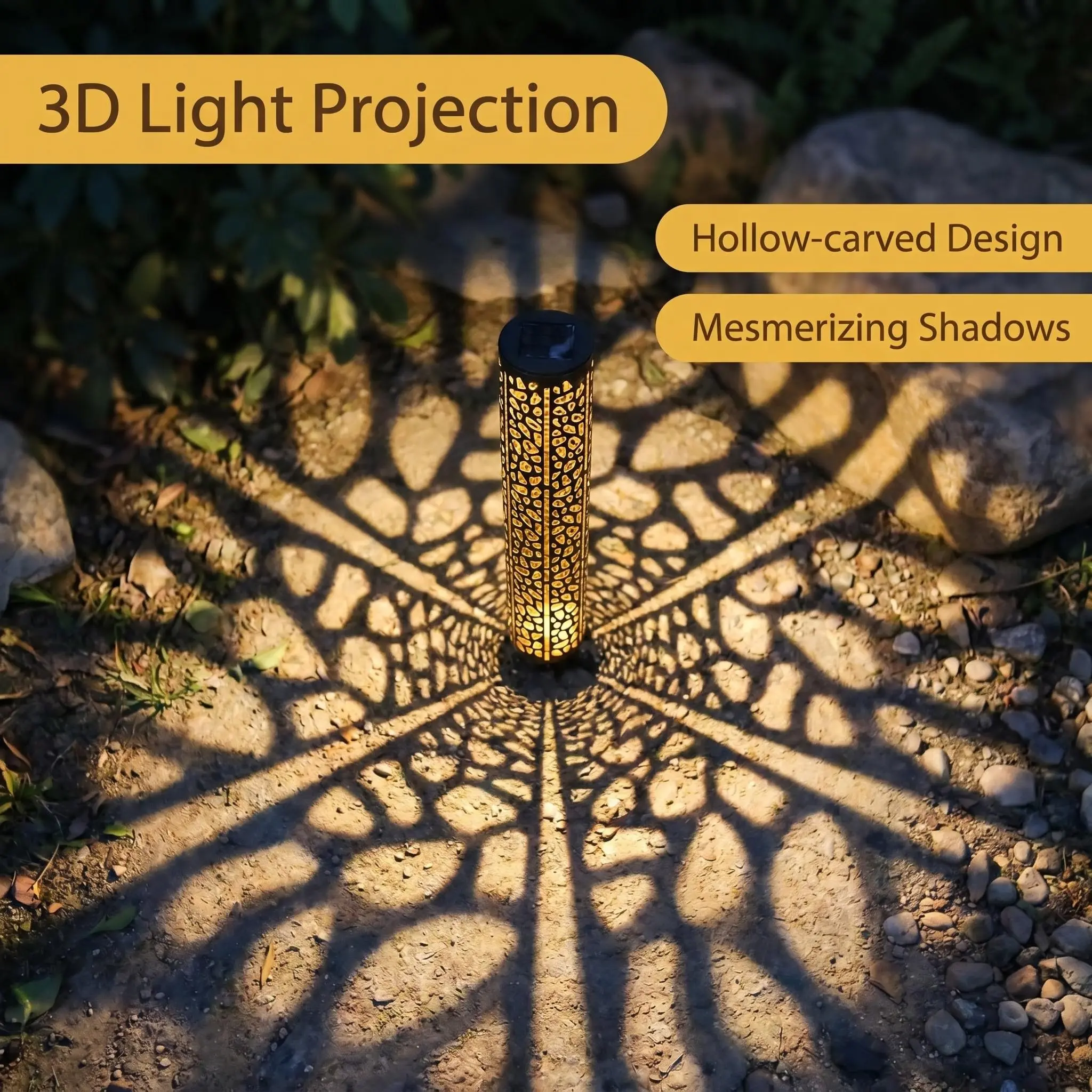 Solar Garden Floor Light, Automatic LED Outdoor Pathway Light, Decorative Light for Yard, Garden, Path, Lawn and Party, LED Solar Lights for Outside