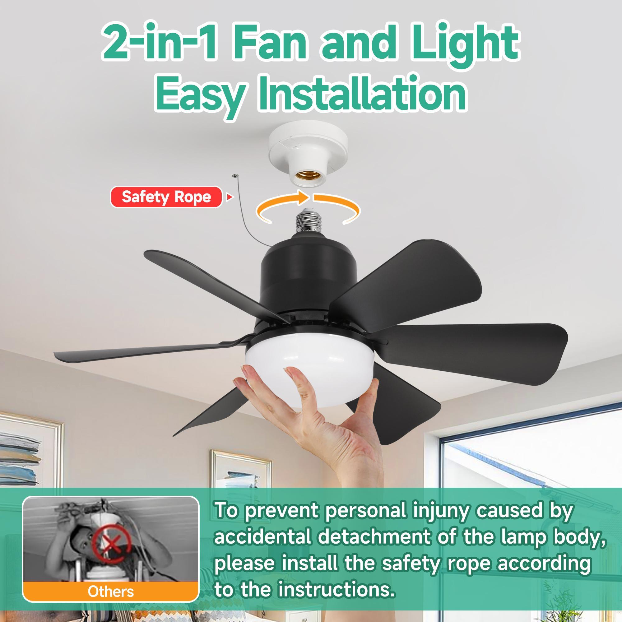 30w Ceiling Fan Light with Remote Control, Pure Copper Dc Motor, Quiet Operation, Reversible Direction, Adjustable Lighting, Suitable for Bedroom/garage, Home Decor Lighting