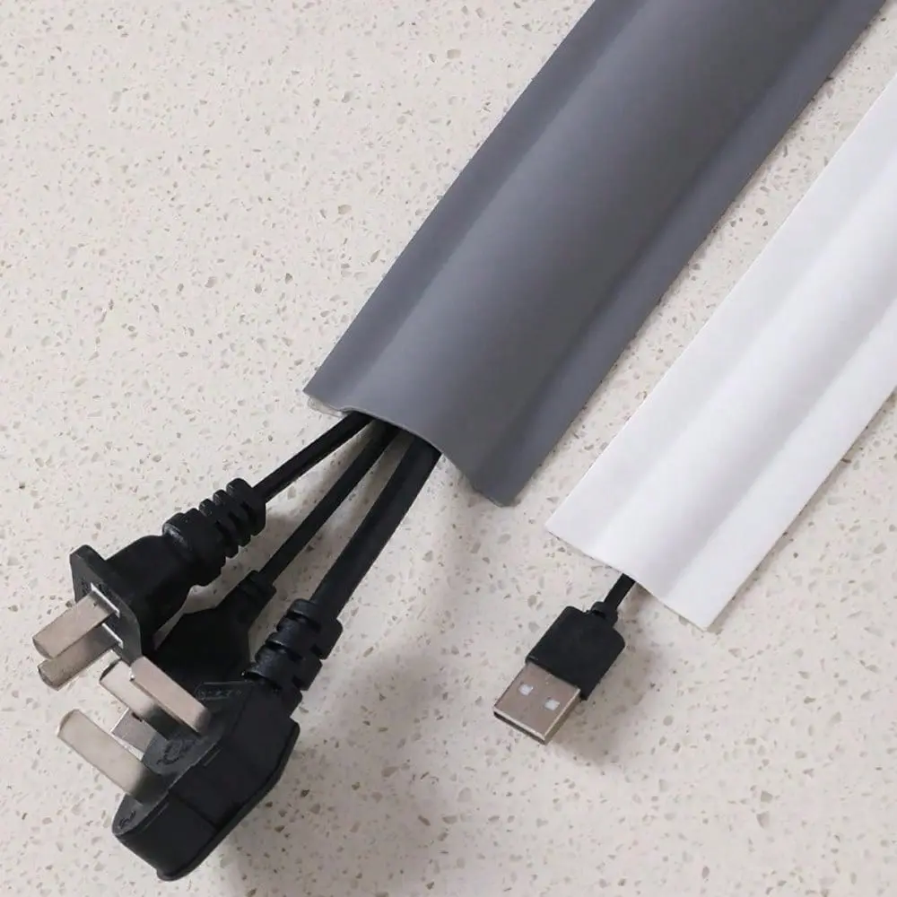 Floor Cable Protector, Wire Floor Cover, Cable Concealer, Cable Guard, Floor Cable Sleeve, Cable Protection Device, Prevents Tripping