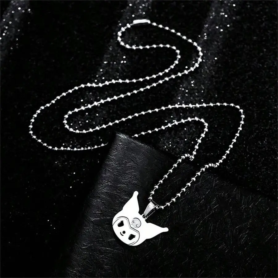 Multifunctional Kuromi Necklace, Sweet Hip-Hop Cartoon Pendant, Hoodie Accessory Gift, Birthday, Valentine's Day, Wedding, Travel, New Year Gift