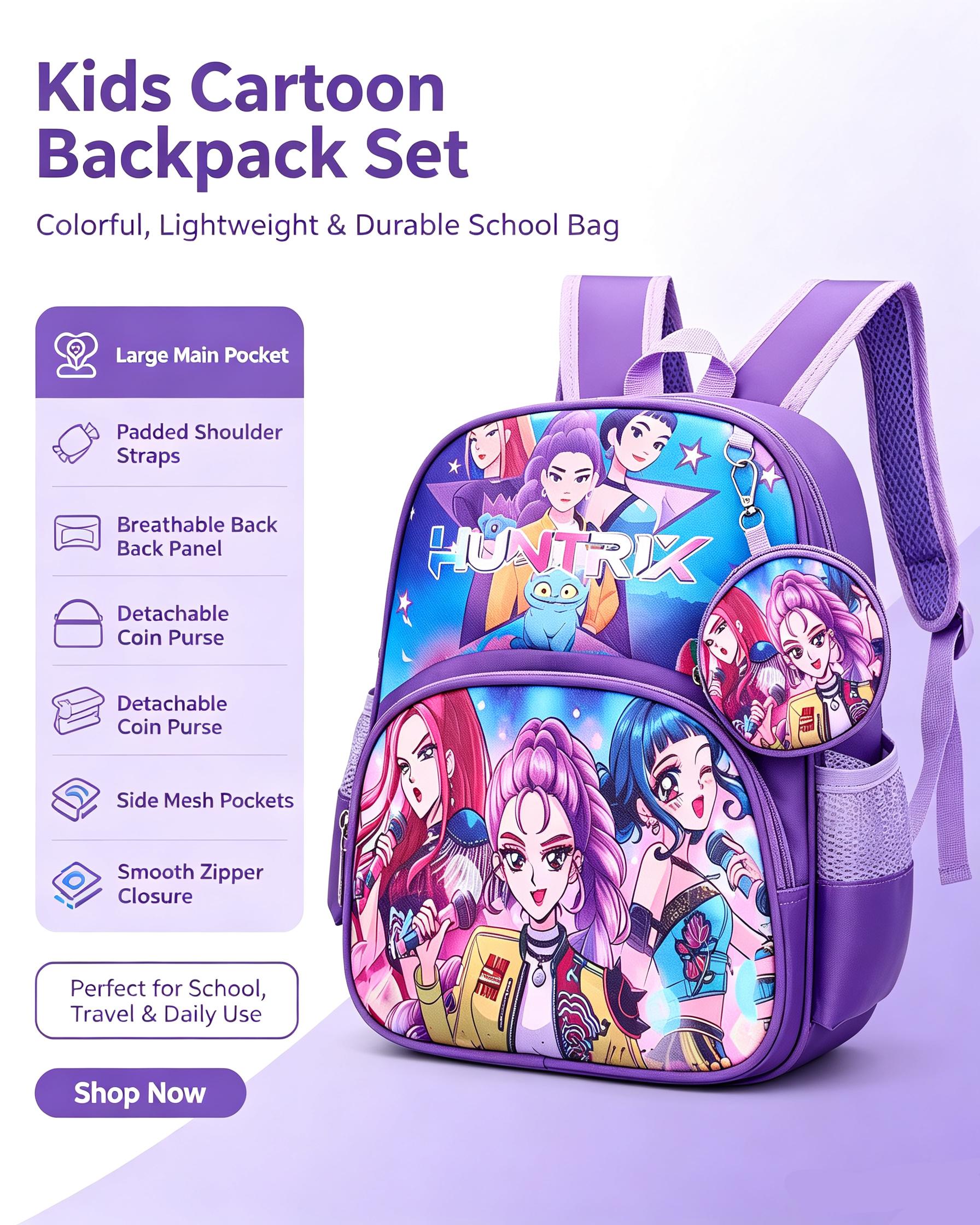 New lightweight and breathable backpack with a coin purse, large capacity design, practical and versatile students returning to school, traveling, and everyday casual use, trendy school