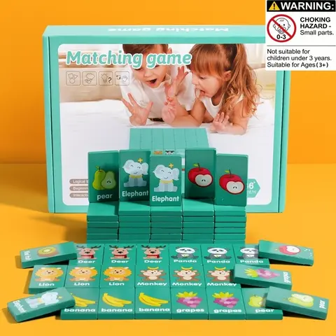 Wooden Dominoes Set, Colorful Domino Stacking Blocks with Storage Bag, Fun Tabletop Game, Educational Toy for Kids, Kid Board Games, Gift for Boys & Girls