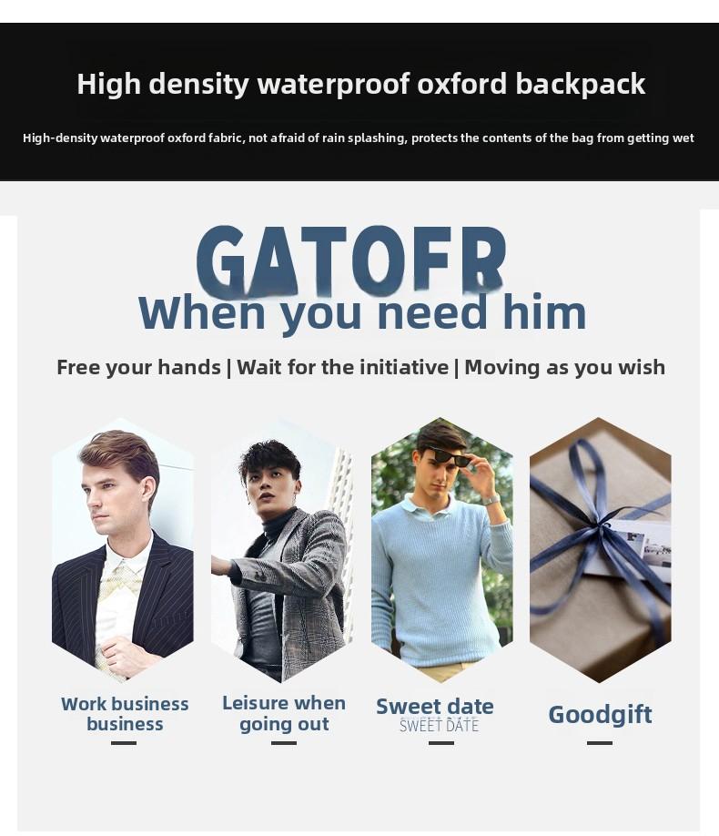 Casual Business Men Messenger Bag Version Simple Oxford Cloth Cross Body Shoulder Bag for Male Daily Use, Work, Travel Outdoors