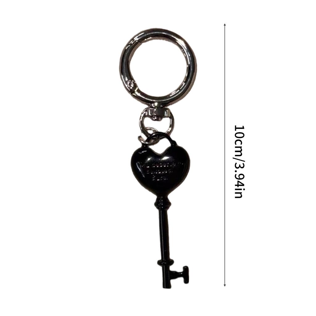 Personalized Alloy Keychain For Couples Lightweight Heart Design Love Heart Key Ring Versatile Bag Backpack Accessory