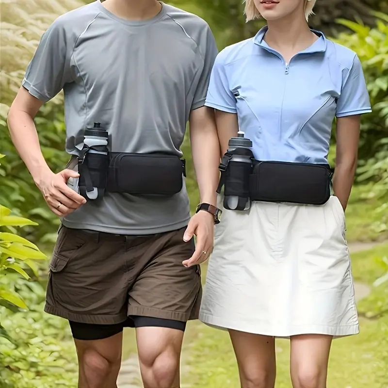 Minimalist Solid Fanny Pack - Lightweight, Water-Resistant, Large-Capacity Activewear Accessory for Adults' Daily Jogging, Morning Running