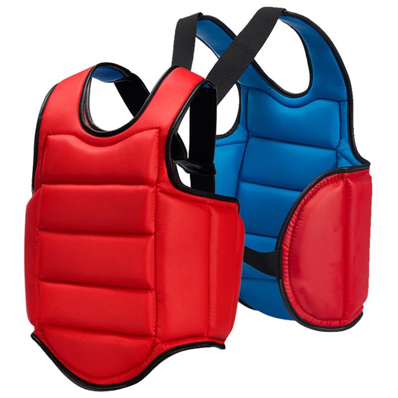 Karate and Sanda chest protector for adults, Muay Thai training protective gear, body protection for combat and fighting, children's Taekwondo chest protector
