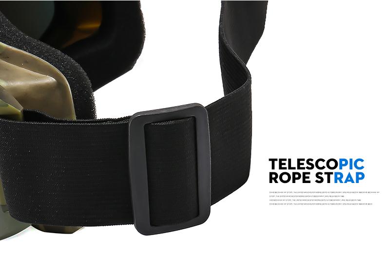 Large frame ski goggles with colored lenses and sponge anti-collision anti-glare lenses Outdoor sports snowboarding and snowboar