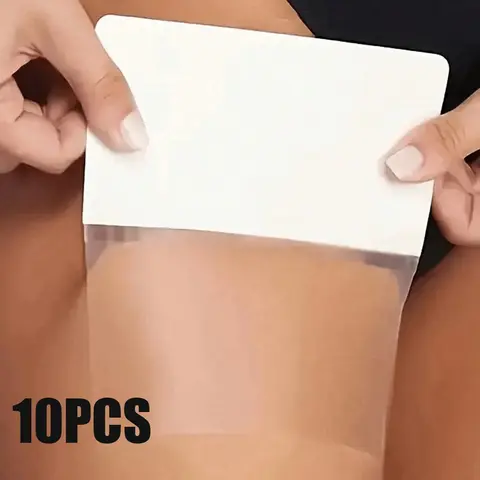 10 Pcs Invisible Thigh Lifter Pads, Waterproof Anti-Friction Thigh Straps, Comfortable Daily Wear, Safe and Secure, Ideal for Special Occasions, Transparent