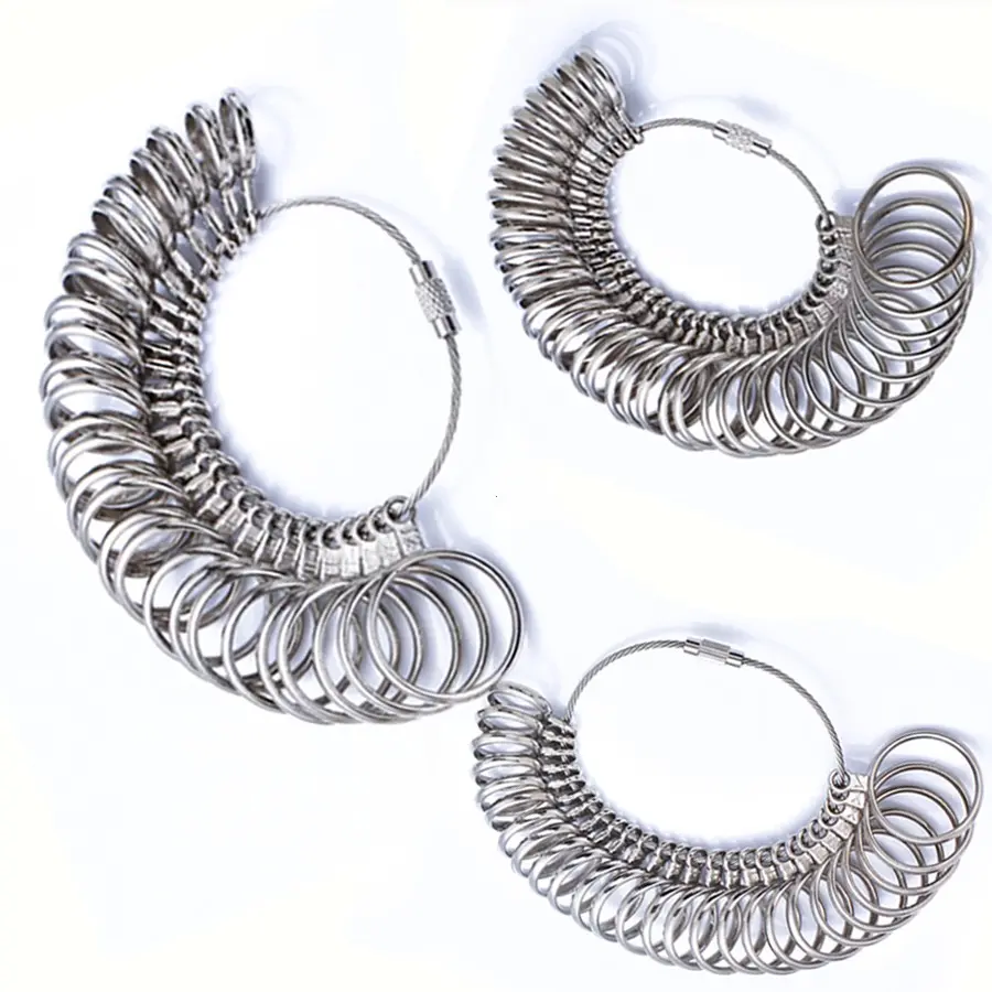 Jewelry Making Tool Kit, Ring Size Measuring Rings, Us 0-13, Uk A-Z, Eu 41-76, Alloy Circles, Finger Sizer, Jewelry Crafting Supplies