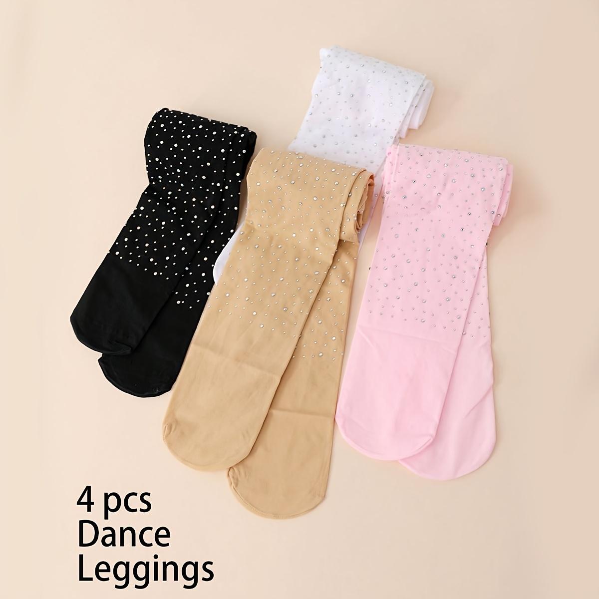 4-Pack Girls' Rhinestone Tights