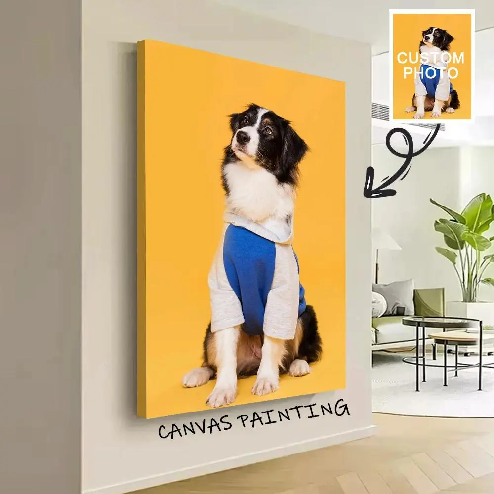 1 custom photo canvas poster, custom hanging poster, custom poster, custom posters in 5 sizes