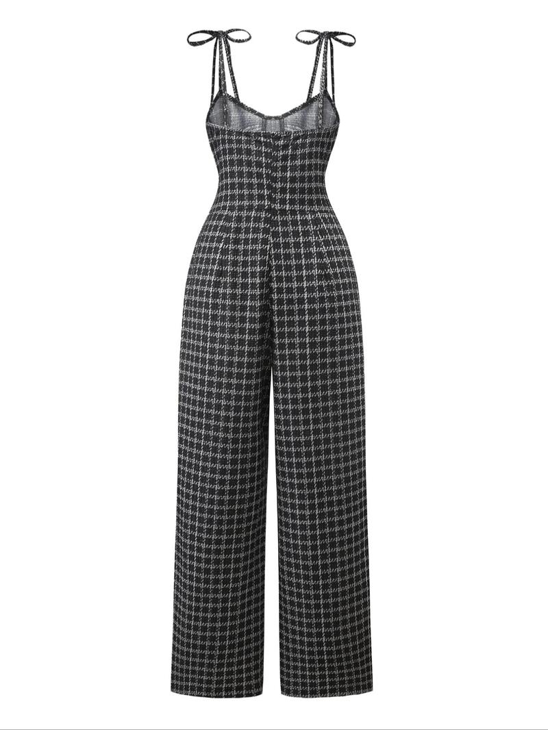 Women's High Waist Belted Slimming Elegant Jumpsuit, Sleeveless Design, Perfect for All Seasons, Stylish and Comfortable