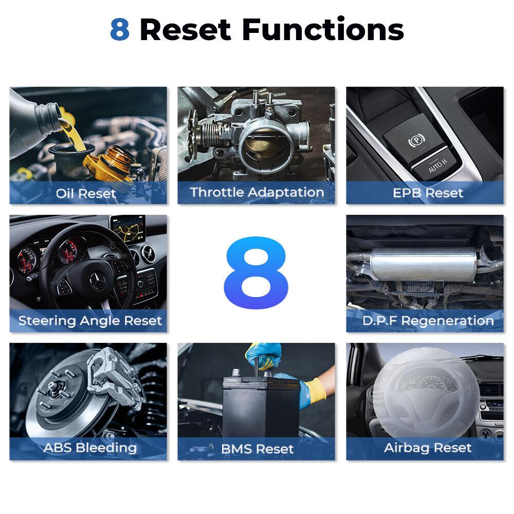 TopScan Bluetooth-compatible OBD2 Diagnostic Tool Scanner, Full System Code Reader, Car Diagnostic Tool for Android & iOS, Professional Car Scanner, Vehicle Diagnostic Tool, Automotive Diagnostic Scanner