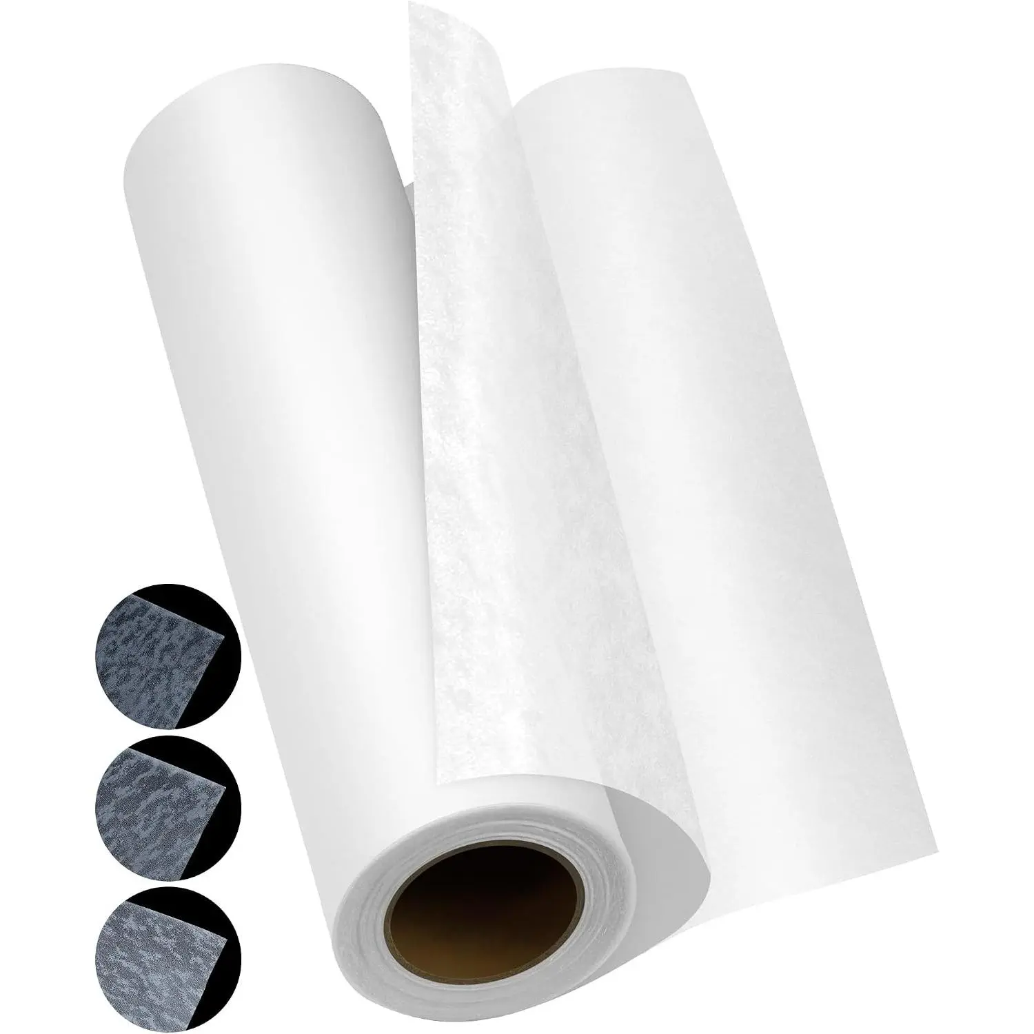 Double Sided Iron  Adhesive Film: 11.8 inch x 10 Yards Medium Weight Double-Sided Press- Patch Heat Melt Fabric Glue Sheet Permanent Fusible Adhesive