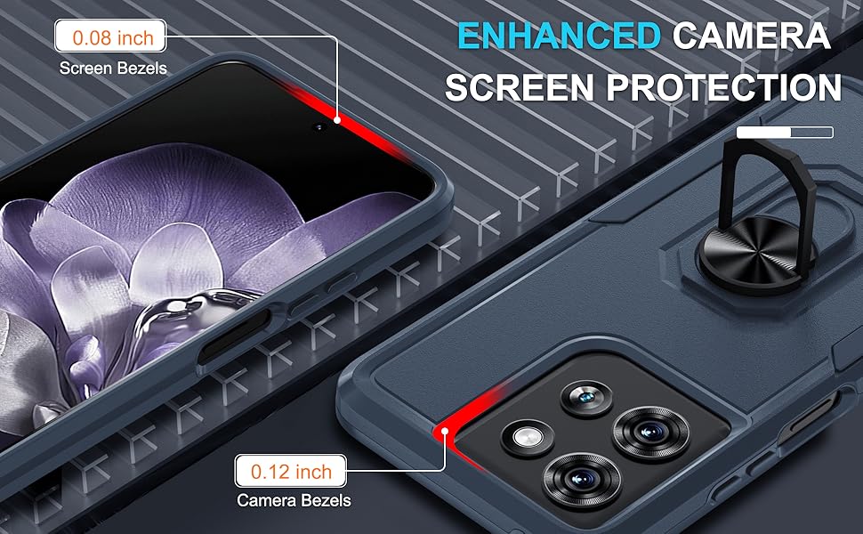 Janmitta Compatible with Motorola Moto G 2025 Case with Screen Protector,Heavy Duty Shockproof Full Body Protective Cover Built in Rotatable Metal Ring Holder Kickstand,Navy Blue Janmitta Compatible with Motorola Moto G 2025 Case with Screen Protector,Heavy Duty Shockproof Full Body Protective Cover Built in Rotatable Metal Ring Holder Kickstand,Navy Blue