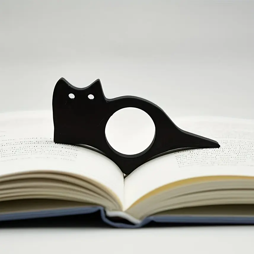 Ergonomic Thumb Bookmark for Sweaty Hands, Ideal for Reading Lovers, Single Hand Hold, Perfect for Book Enthusiasts