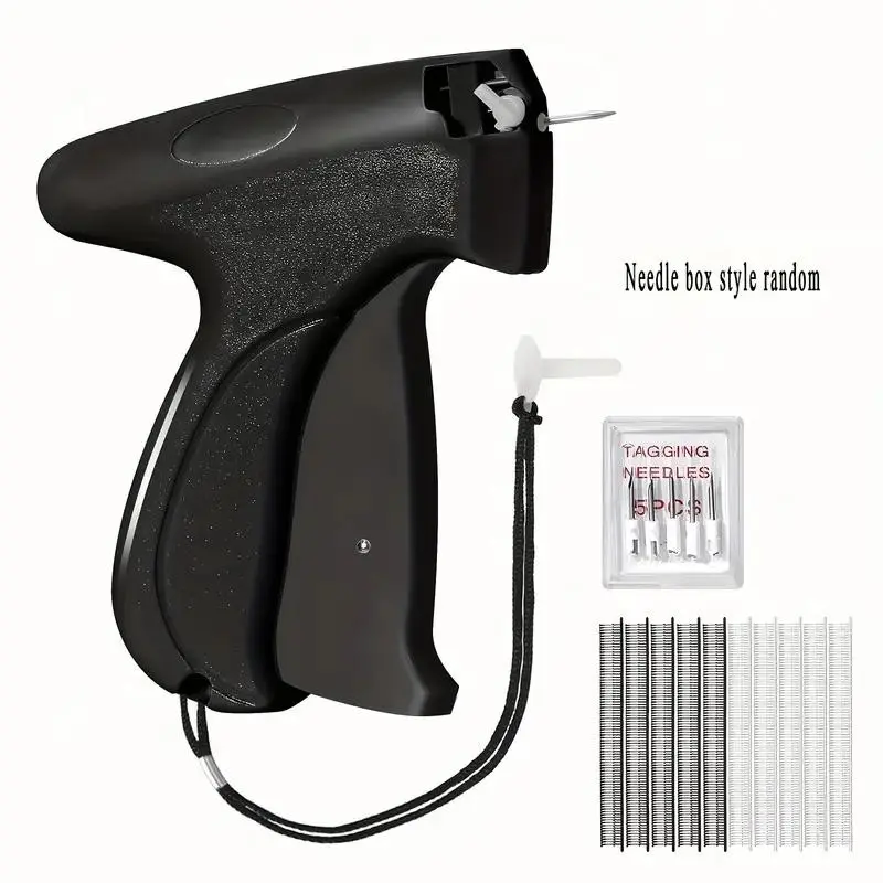 Clothing Label Gun with 1000 Hooks and 5 Needles, Price Tagging Machine for Boutiques, Retail Stores, Clothing Labels, Clothing Label Maker, Qida