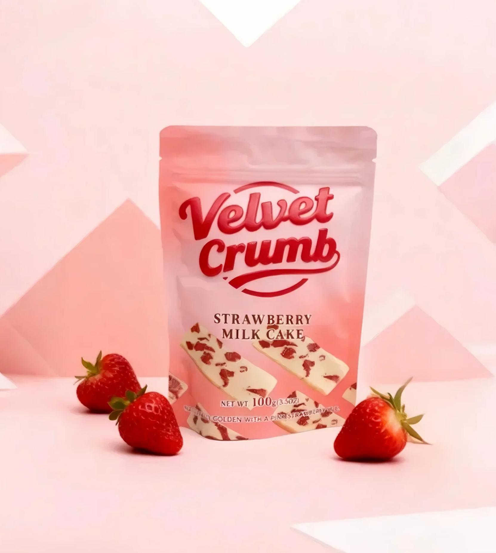 Strawberry Nougat Candy, Soft Milk Nougat with Real Strawberry Flavor, Chewy Gourmet Candy Snack, Individually Wrapped Sweets, Perfect Gift & Snack (3.53oz, 3 Pack)