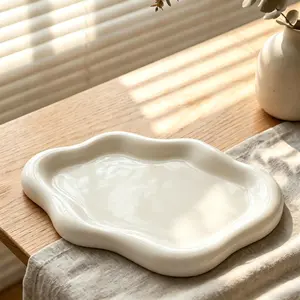 Minimalist Irregular Dopamine Cloud Jewelry Tray, Aesthetic Elegant Room Decor, Ring Earring Organizer Display Board, Home Photography Prop, Accessory Holder