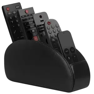 Remote Control Holder, PU Leather Remote Control Box for Desktop Storage, Desk & Drawer Organizer for Home Storage, Office Organizer