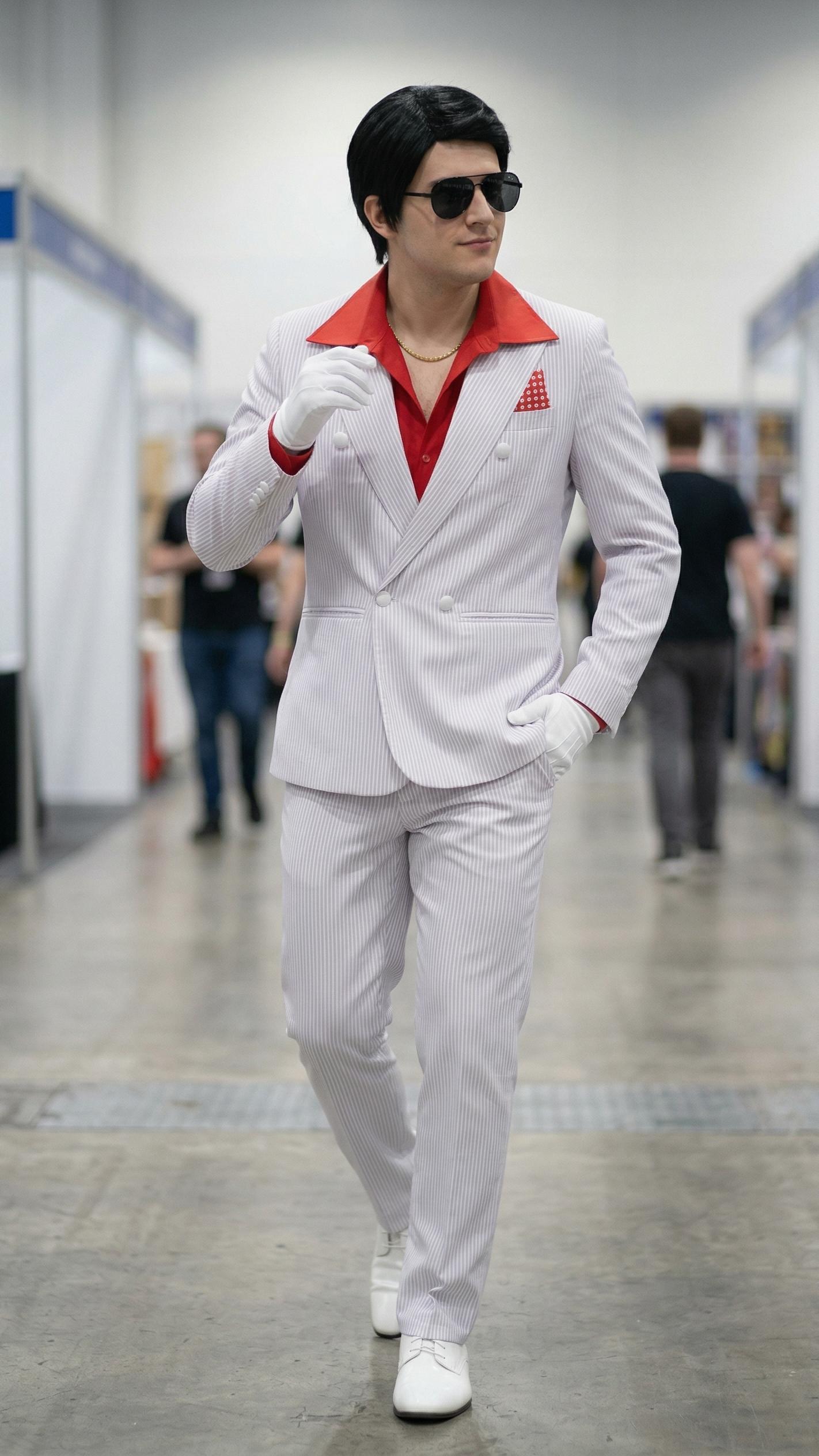 Classic Gangster Style Suit Set Retro Vintage Formal Blazer Pants Outfit for Cosplay Event Stage Performance Party Halloween Costume Adult Men Full Dress Up Suit