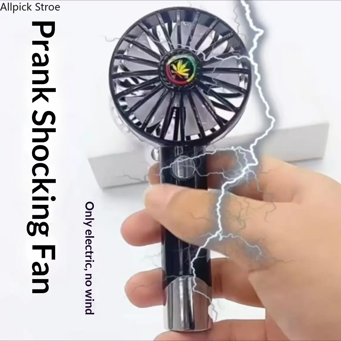 Prank Shocking Fan Toy (12+), Viral Novelty Joke Gadget for Teens-Adults, Realistic Surprise Trick Tool, Durable Lightweight Plastic, Ideal Party Pranking Product, Boy Gift Idea, Ideal Pranking Products, Teen Boy, Teenage Boy Gifts