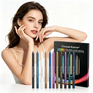 Glitter eyeliner set with rich shimmer colors, smooth and long-wearing. Create eyeliner, 3D tear trough and defined lip lines, fits daily looks and various stage makeup designs.