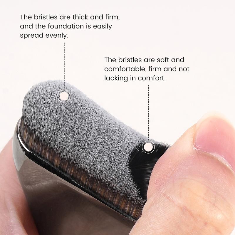 MAANGE 2pcs Facial Makeup Brush Set, Professional Foundation Brushes Contoured Foundation Brush for Blending & Powder Application, Essential Beauty Tools for Daily Use, Beauty Duo Brush, Makeup Accessories Gifts for Friends