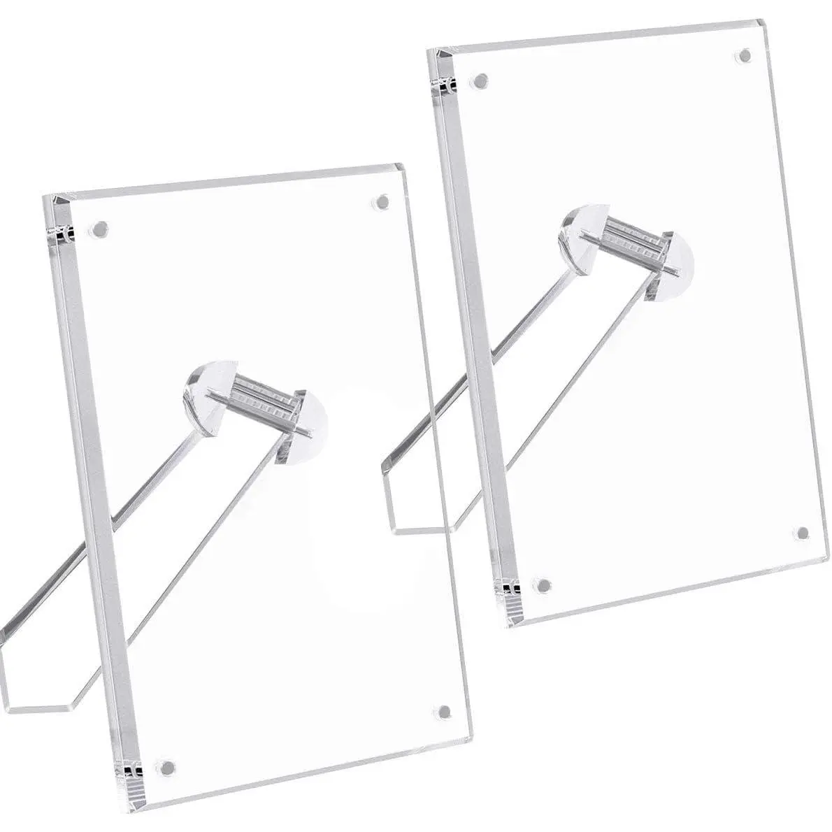 5x7 Acrylic Picture Frame with Magnets,Floating Photo Frames 2 Packs |   95% High Transparency Shatter-Resistant for Tabletop, Modern Desk Display for Home & Office