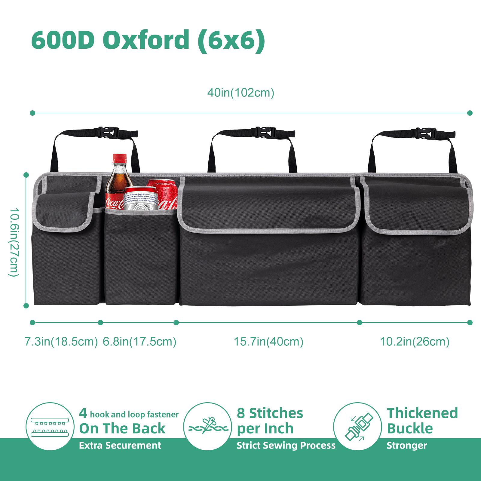 Car Seat Back Storage Bag, 1 Count Large Capacity Multi-Pocket Car Seat Back Organizer, Universal Car Interior Accessory for Storing & Tidying, Boujee Car Accessories
