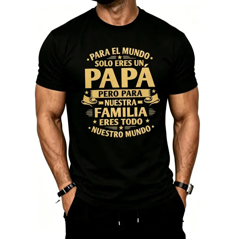 Men's Streetwear Round Neck Short-Sleeve Cotton Top, Menswear Casual Daily Wear for Summer Comfort, Perfect Father's Day Gift