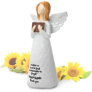 Teacher Angel - 5.9" Teacher  Figurine for Women Angel,  for Teachers, Retiring Educators, Gifts for Women Teachers, Desk Decor for Classroom or Office