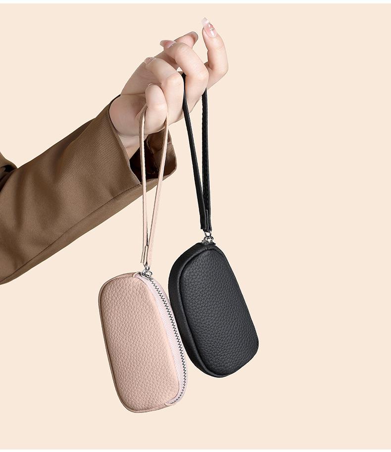 Mini Handheld Clutch for Women Double Zipper Coin Purse with Multiple Card Slots Small Portable Wallet for Coins Cash & Essentials Everyday Use