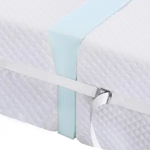 Twin to King Bed Converter Kit Bed Bridge with Matching Fastening Straps, Foam Split King Gap Filler, Mattress Bridge Connector for Stayover, Room, 3"x75"