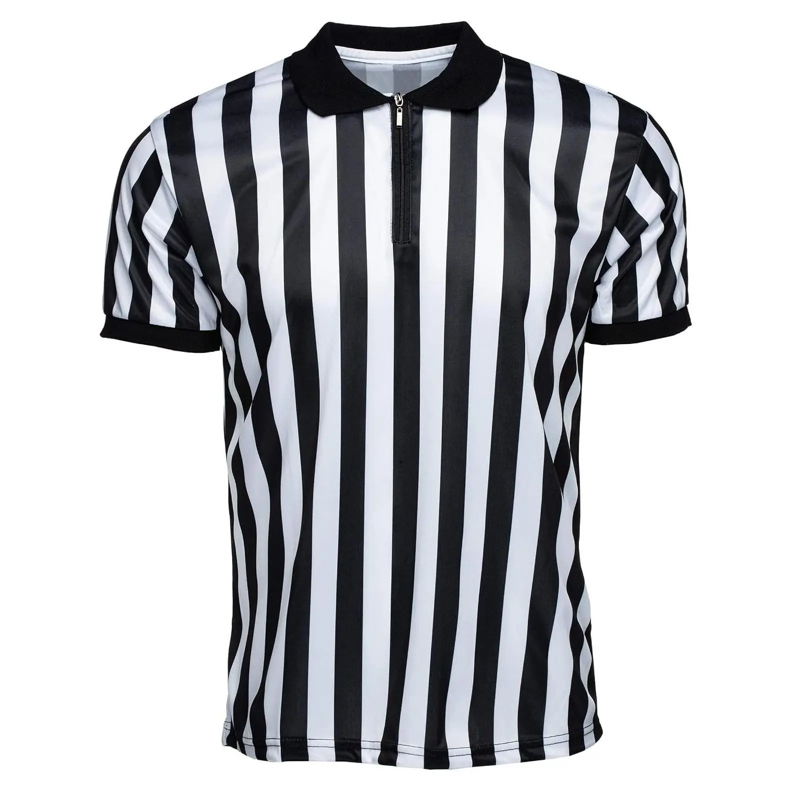 Men's Official Referee Collared Shirt - Short Sleeve Football Referee Jersey Uniform ApparelGift