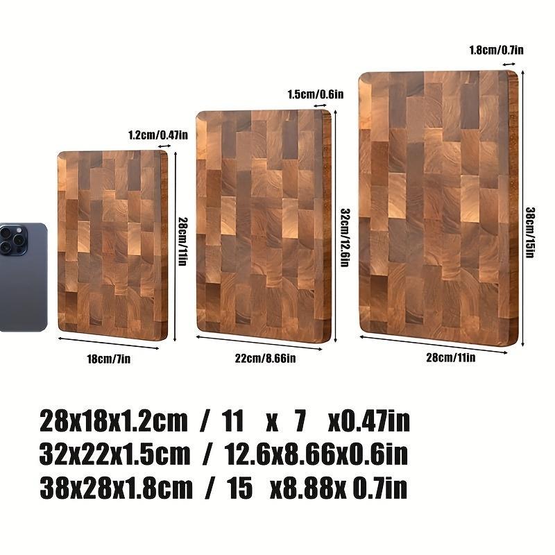 Acacia Wood Cutting Board,1 Count Durable Kitchenware Wooden Chopping Board for Meat, Cheese, Bread, Vegetable, Kitchen Accessories