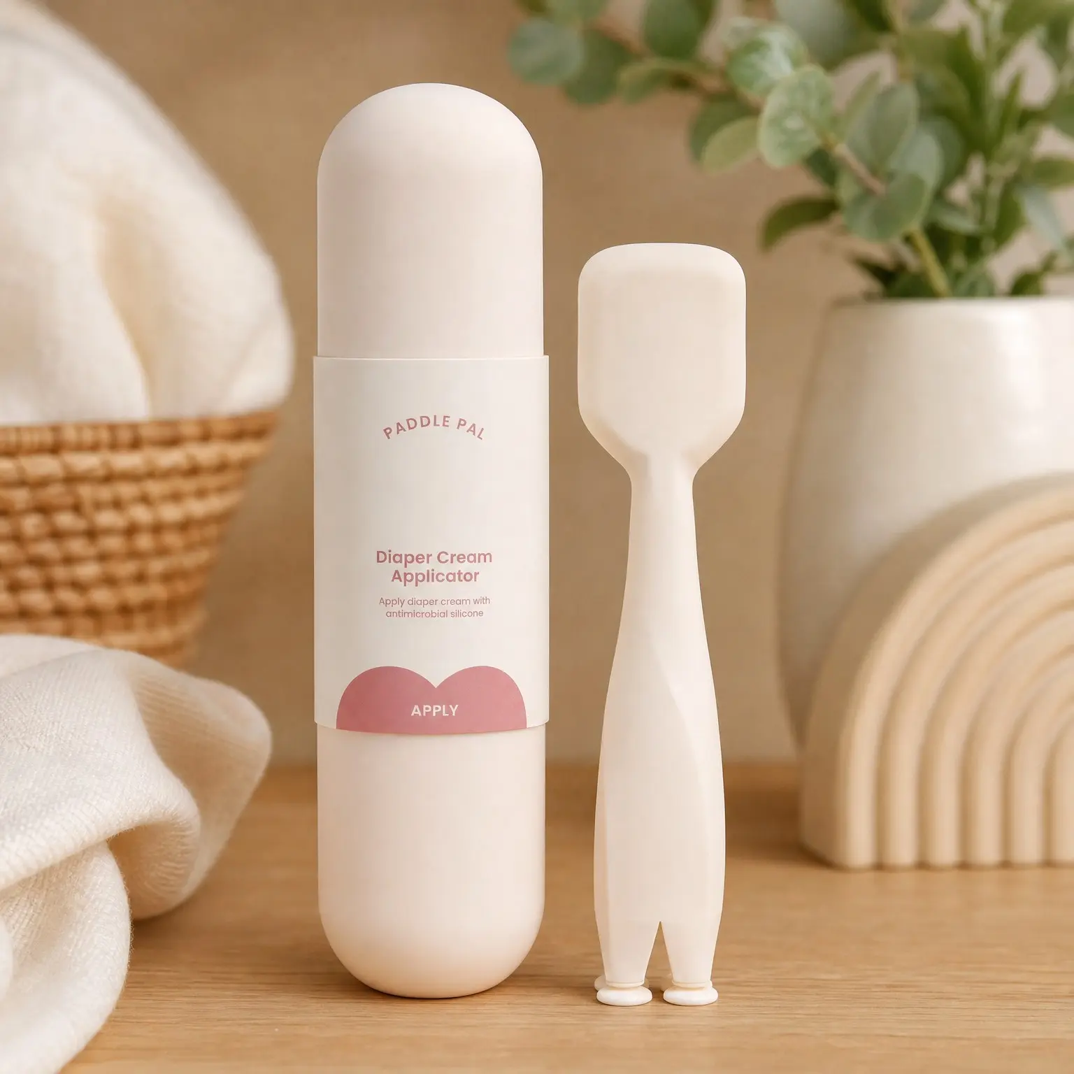 Baby Diaper Cream Spatula Silicone Applicator with Carrying Case, Smooth & Mess-Free Application, 1 Count(Gift)