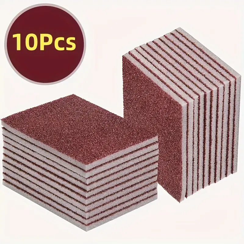 10pcs Magic Cleaning Sponge, Dish Sponge, Multipurpose Kitchen Sponges, removes stains and dirt, paired with carbonized sponge, making it perfect for kitchen utensils and household cleaning.