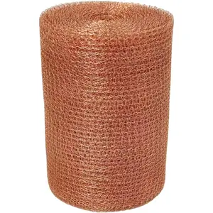 Copper Net, 12.7 cm x 10 m, Snail Fence, Copper, Copper Tape Against Snails, 100% Pure Copper Mesh Copper Mesh Roll for Building Holes, Plant Protection for Home and Garden