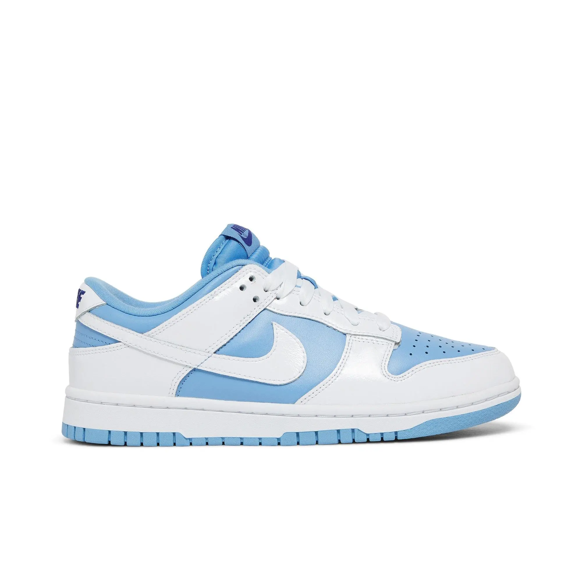 Nike Womens Dunk Low 'Reverse UNC' (women's sizes) University Blue/White/Royal Blue sneakers DJ9955 101